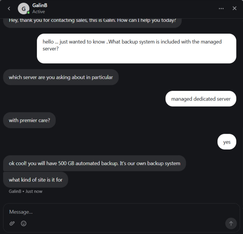 InMotion Hosting LiveChat