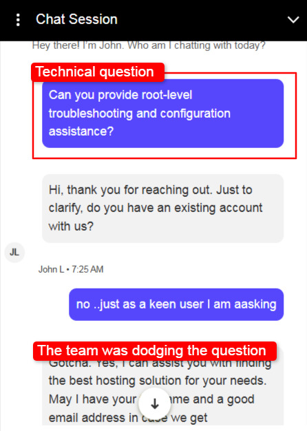 LiquidWeb live chat