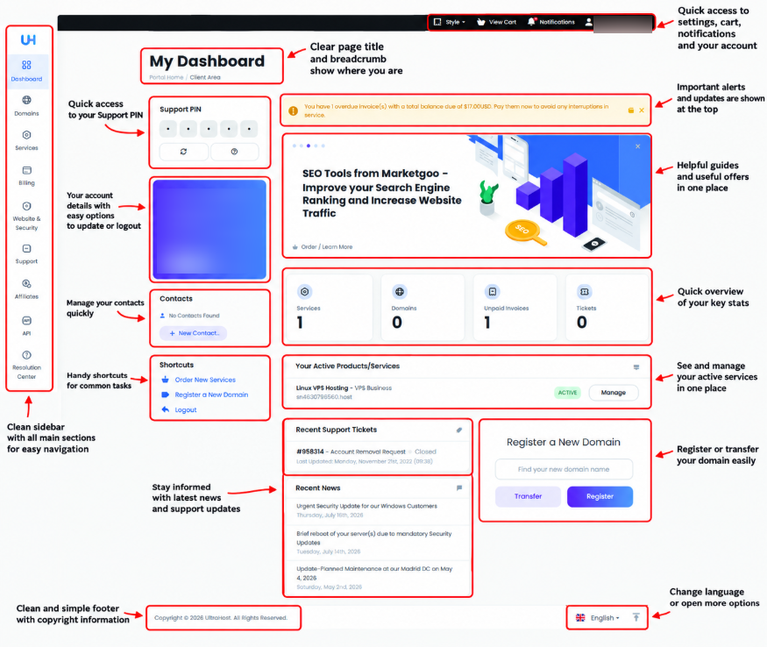 client_area_interface_ultahost