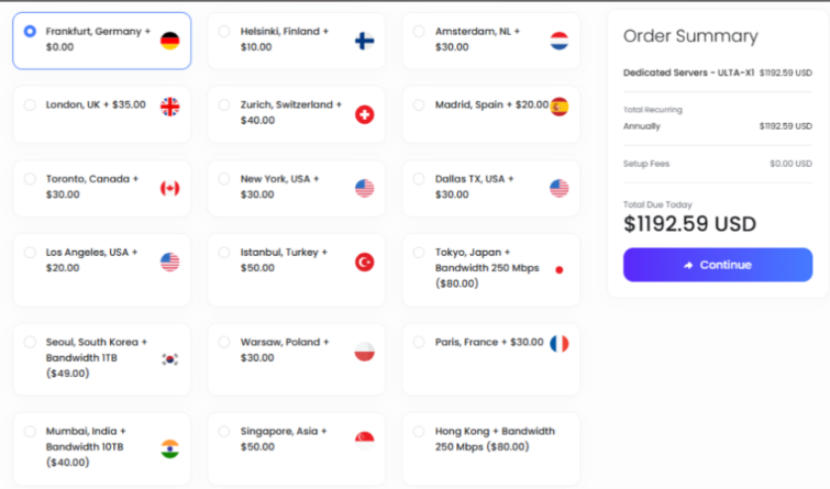 ultahost_dedicated_datacenter_at_checkout