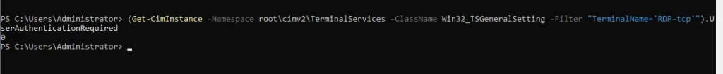 Network Level Authentication Testing