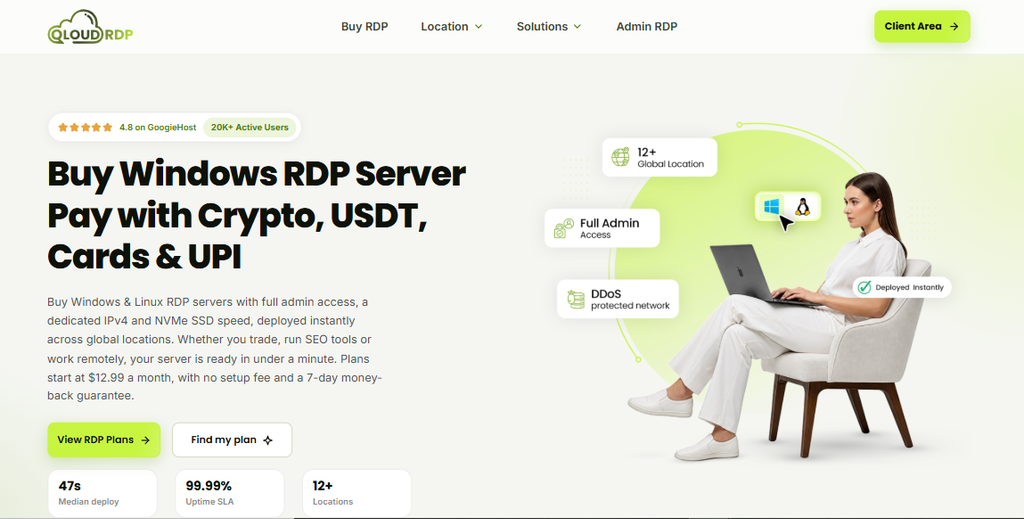 qloudrdp homepage