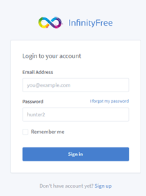 InfinityFree Login 4 InfinityFree Login
