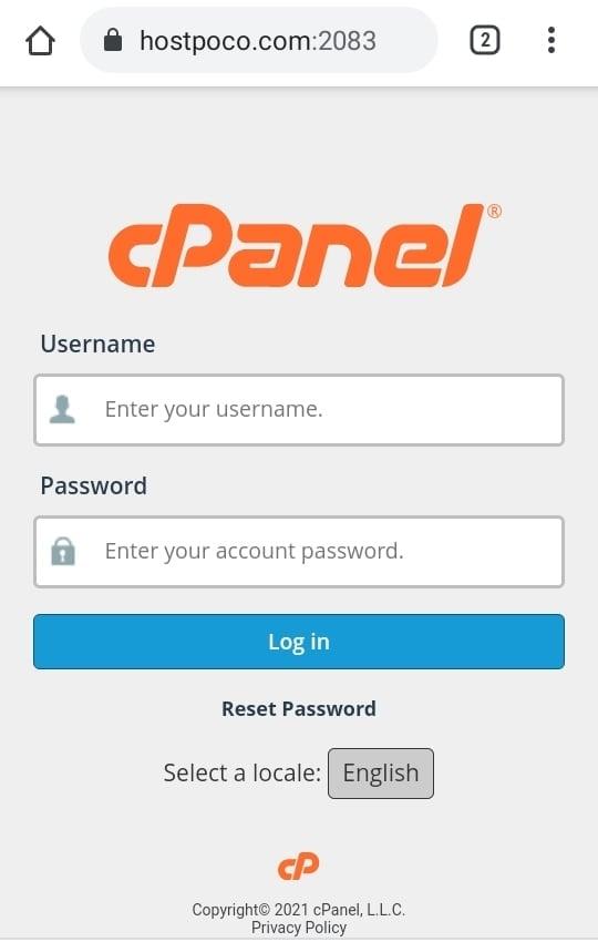 HostPoco Login