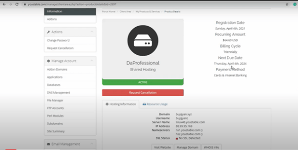 YouStable NameServers