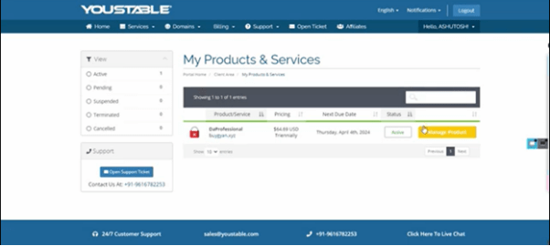 YouStable NameServers