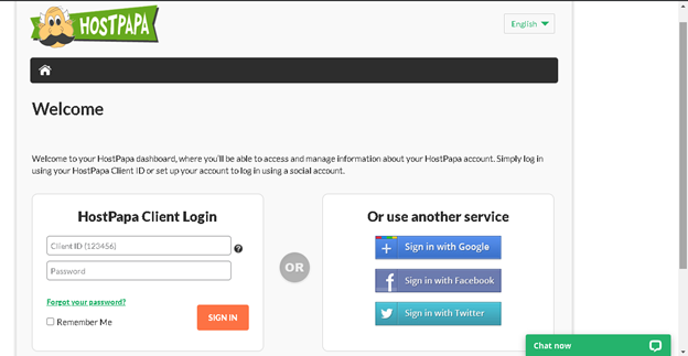 Hostpapa Support: Support ticket