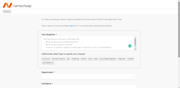 Namecheap‌ ‌Support‌