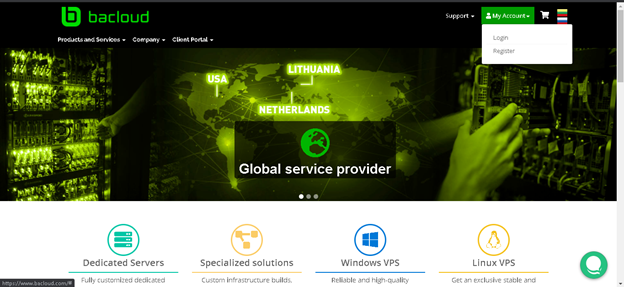 Bacloud Nameservers: PTR record