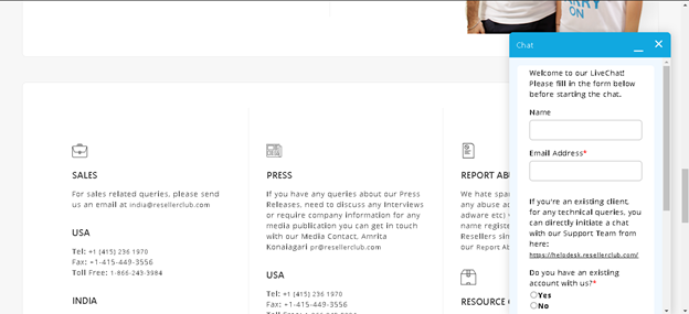 ResellerClub Support