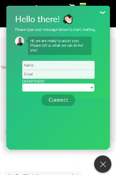 Bacloud Support: Live Chat Support