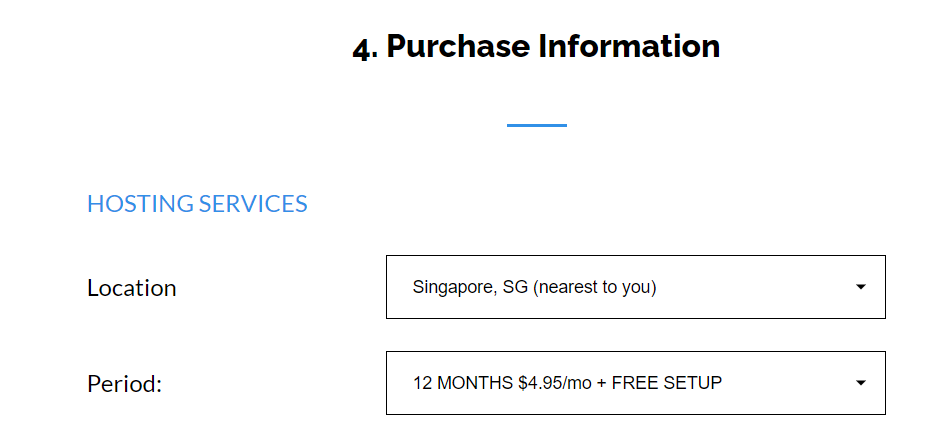 Order Hosting from TMD Hosting - Simple Steps-by-Step Guide 6 purchase information.
