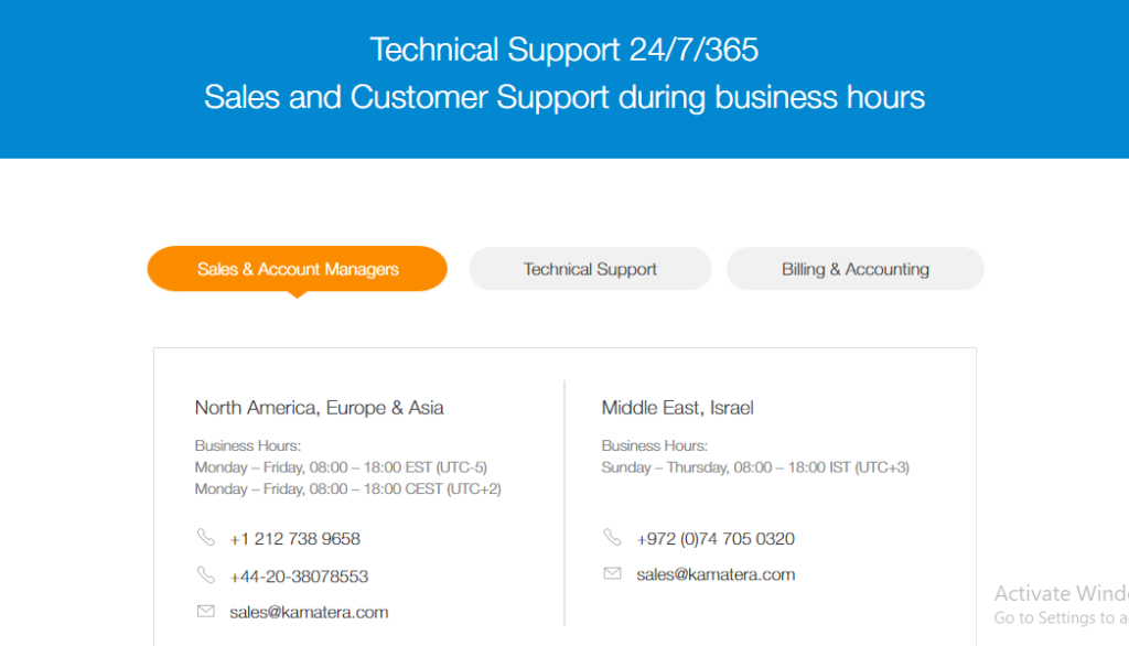 Kamatera Support 8 Kamatera Contact Number