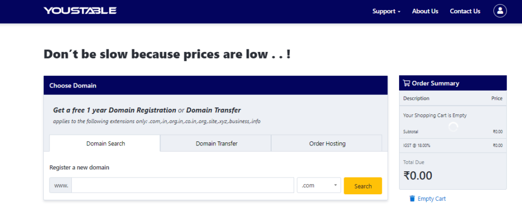 YouStable NameServers