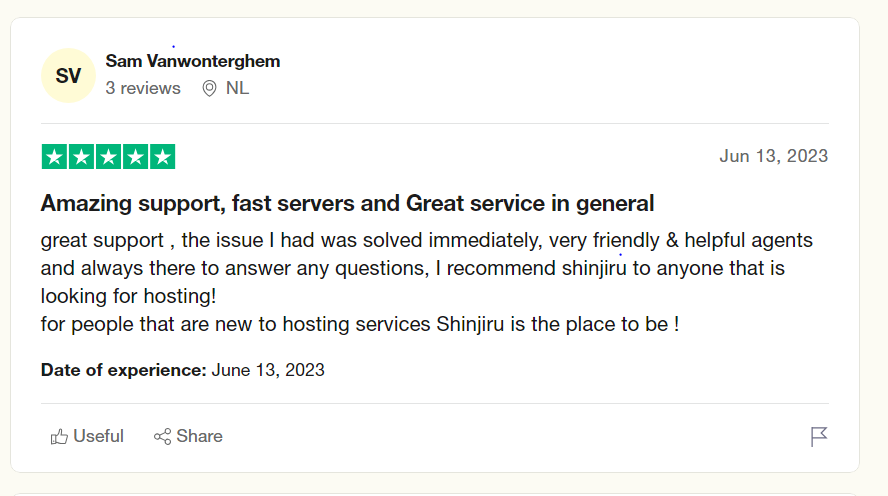 Shinjiru Support 22 Shinjiru Customer Feedback