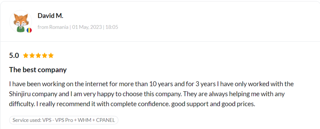 Shinjiru Support 21 Shinjiru Customer Feedback