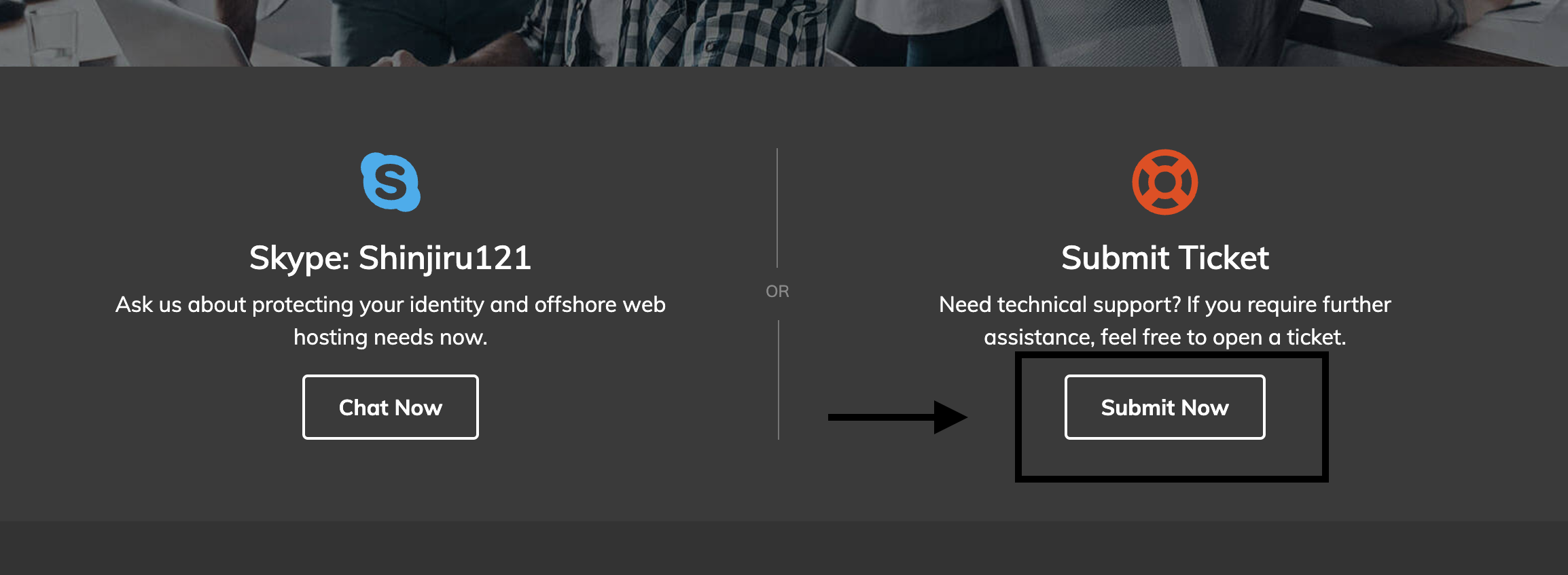 Shinjiru Support 15 Shinjiru Submit Ticket option