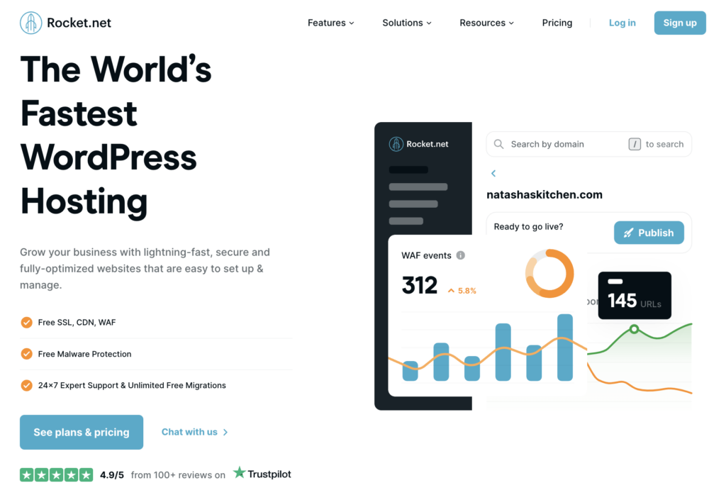 Order Hosting From Rocket.net