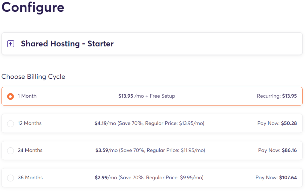 Chemicloud Billing cycle as per your budget