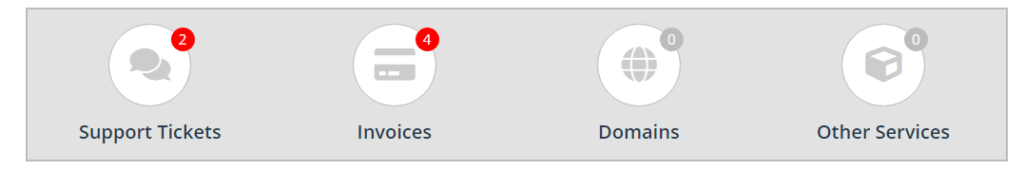 Click the support tickets.