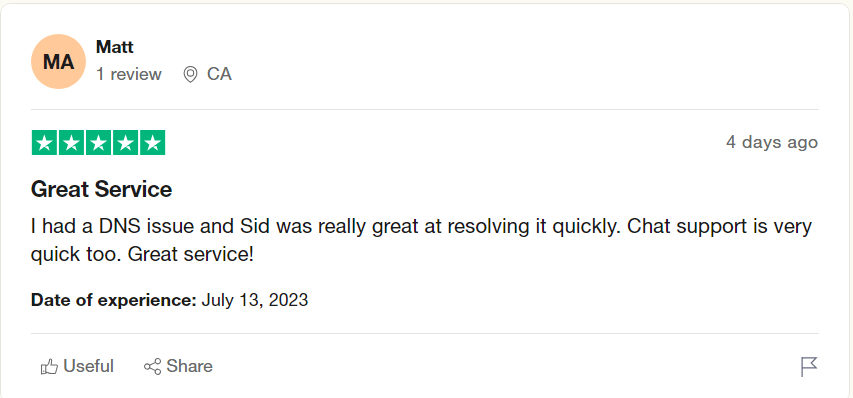 Great client support overall