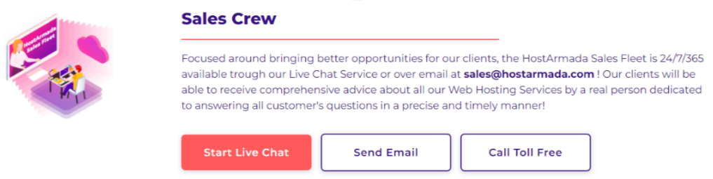 Hostarmada sale crew