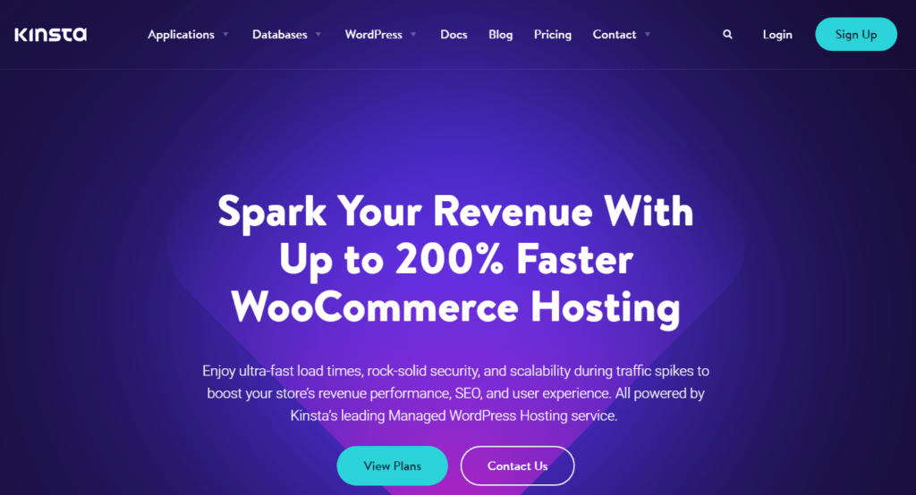 Kinsta WooCommerce Hosting