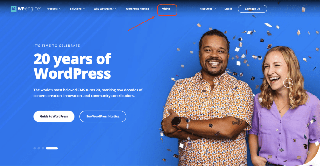 Order Hosting From WP Engine