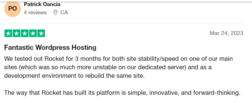 Rocket.net Support 2 Rocket.net Customer Feedback