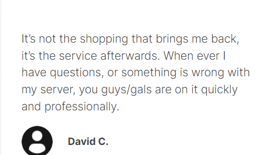 RoseHosting Support 14 RoseHosting Customer Feedback