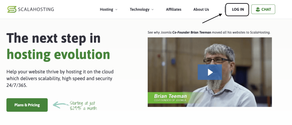 Scala hosting home page
