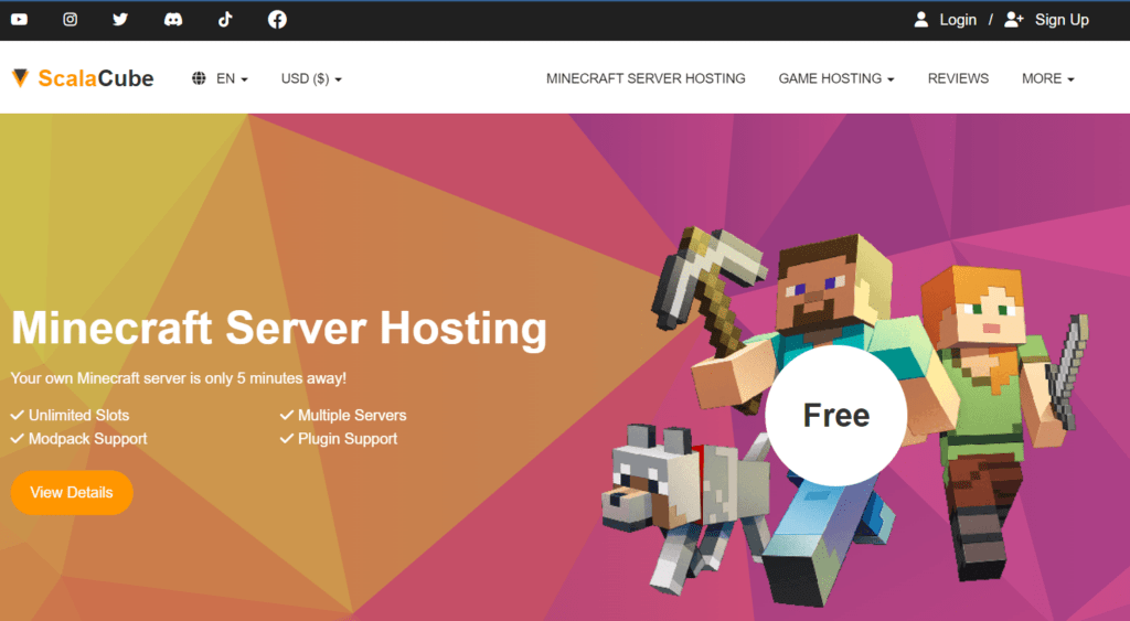 Scalacube-login-page