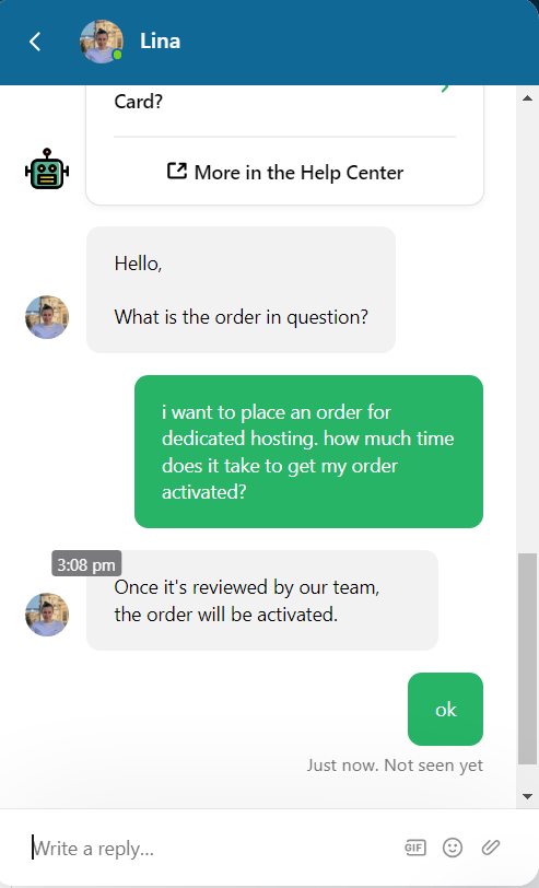 Stablehost chat activation