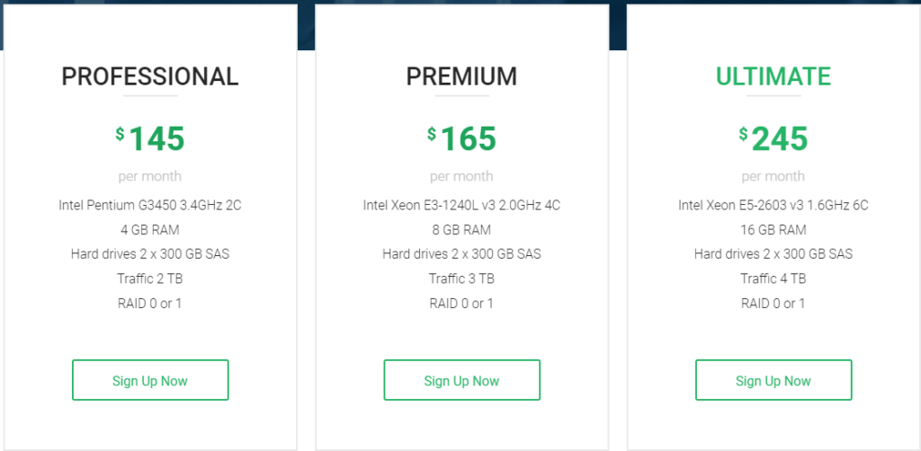 Stablehost dedicated hosting plans