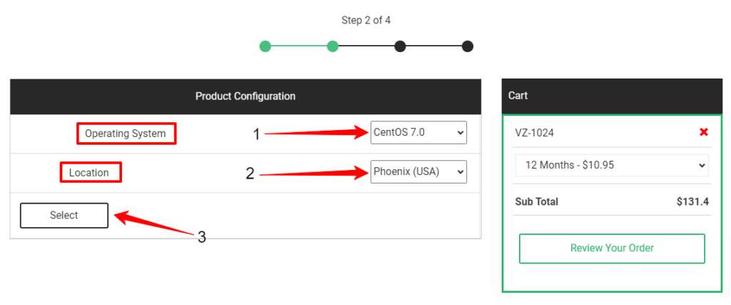 Stablehost product config