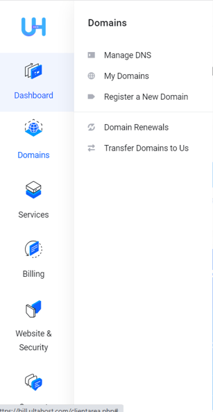 UltaHost NameServers 3 UltaHost-DNS-System