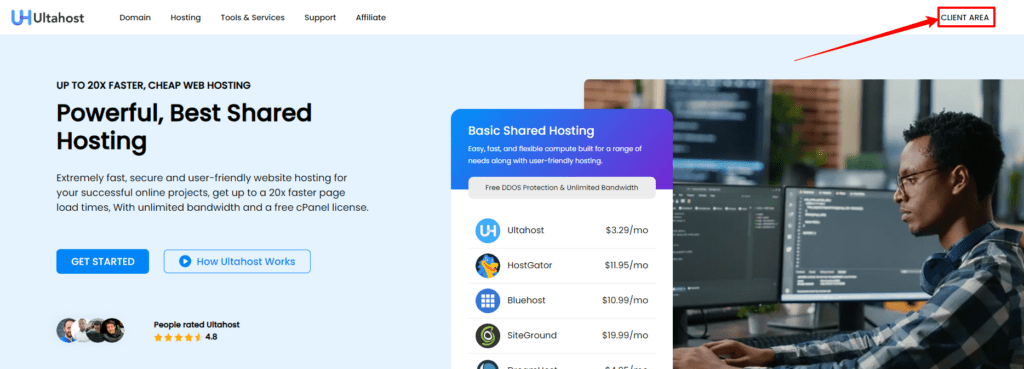 UltaHost Login 1 Ultahost Login Client Area