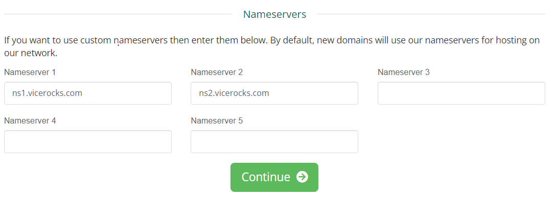 Vicetemple nameserver
