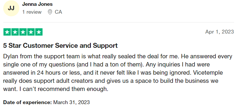 ViceTemple Support 20 Vicetemple Support reviews