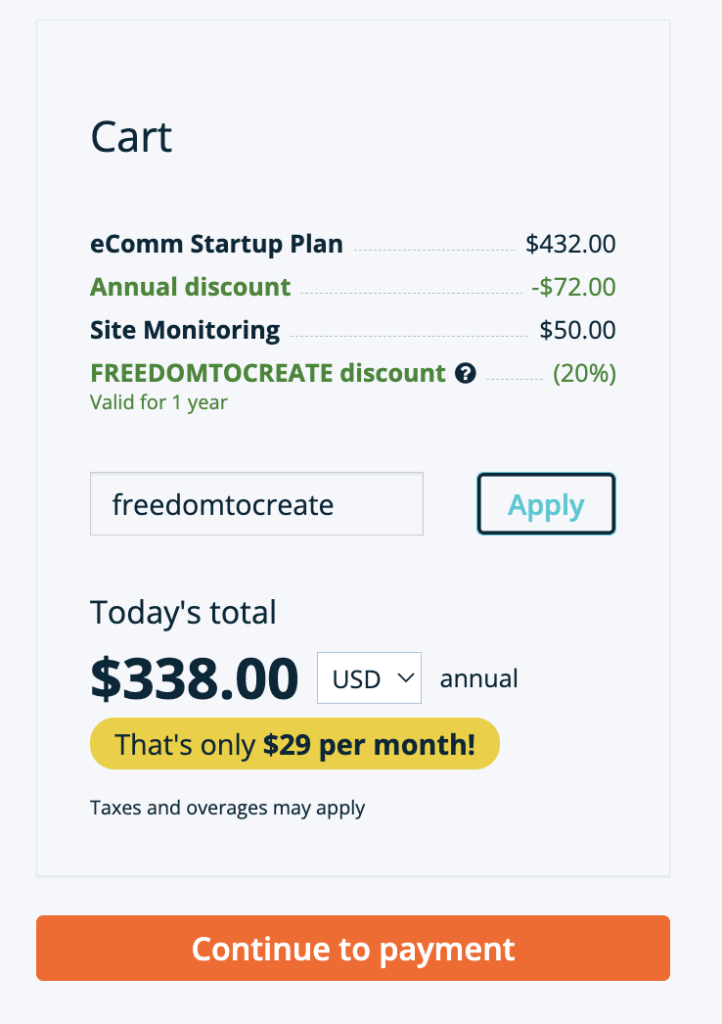continue to payment WooCommerce