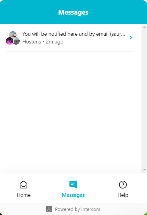 Hostens Support 9 history of all the questions