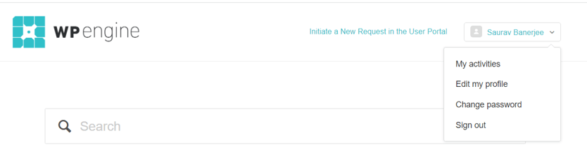 how to check my wp engine ticket 
support 