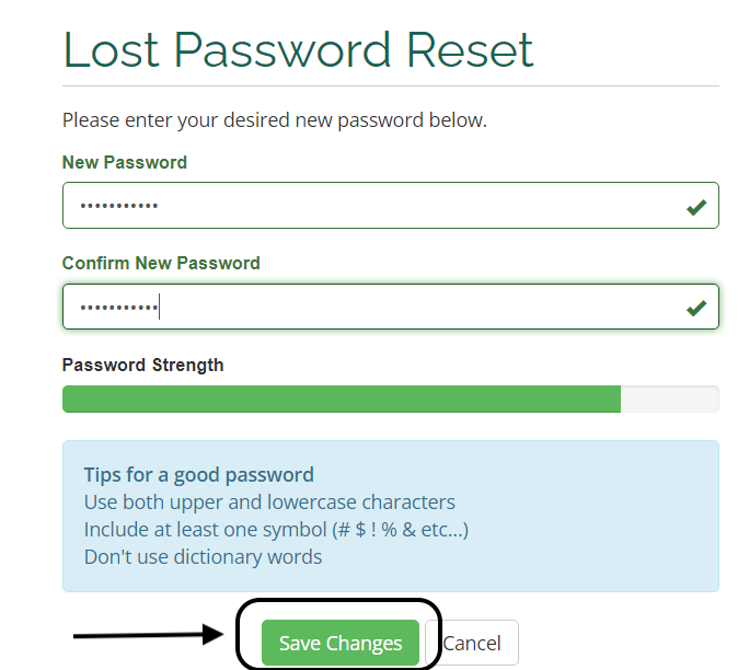 ViceTemple Login 13 lost password reset