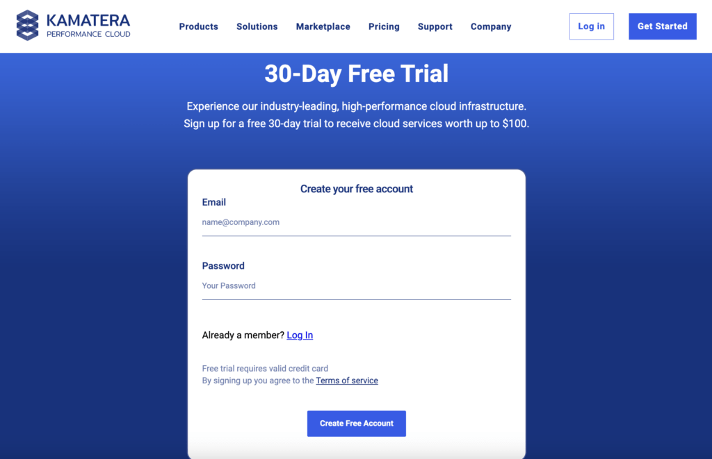 Create your free account