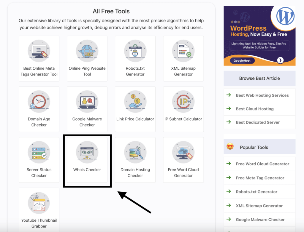 BlueHost NameServers 9 GoogieHost Whois checker