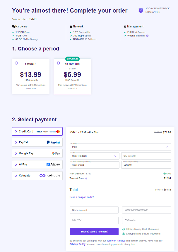 Order Hosting From Hostinger 6 Hostinger VPS Hosting