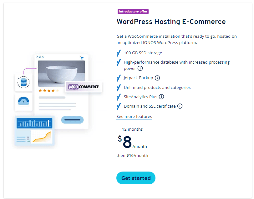 IONOS Woocommerce Hosting Plans