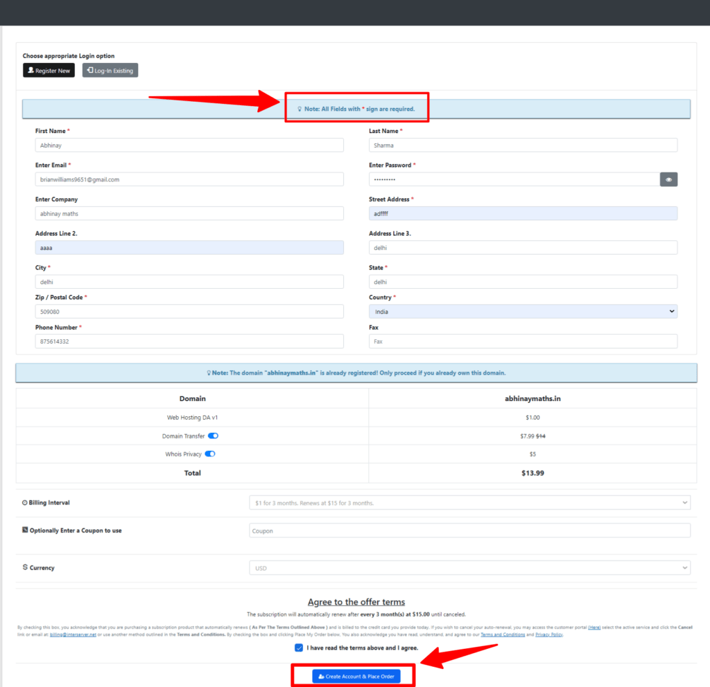 Interserver $1 for 3 months-2