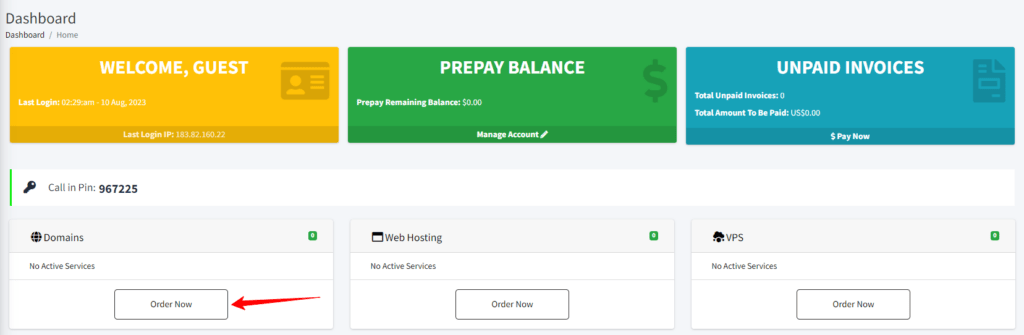 Interserver Order Domain