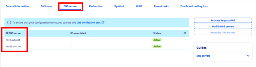 OVHCloud NameServers